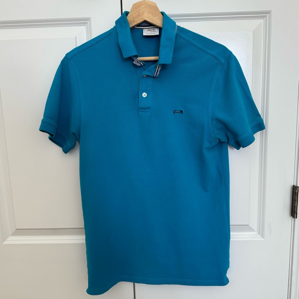 Le Tigre teal polo size small